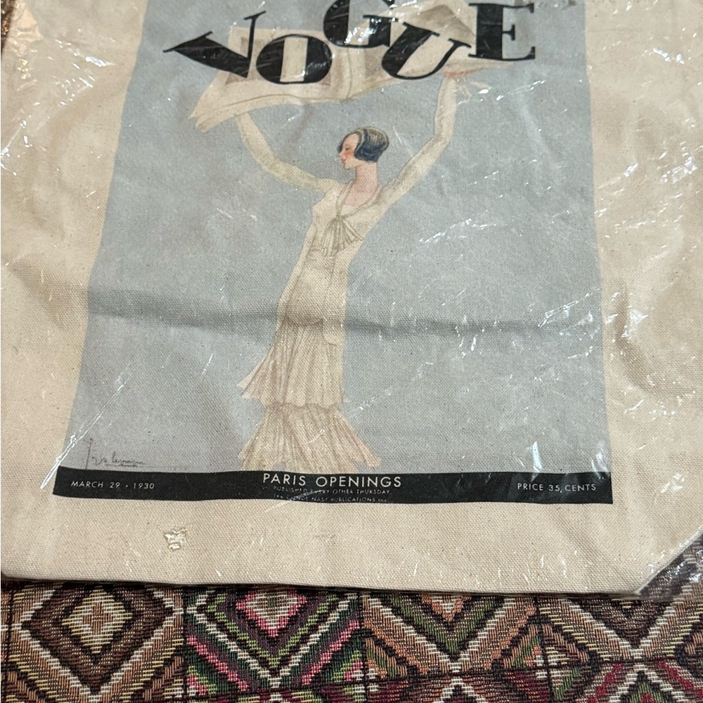 VOGUE Magazine shopper canvas tote  bag - Picture 2 of 11